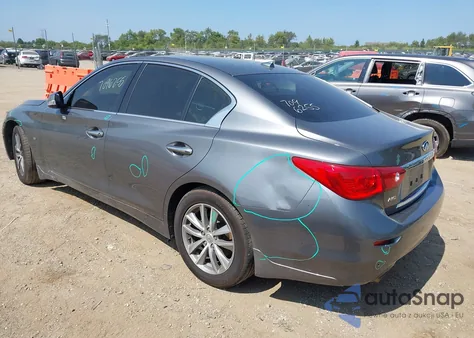 2015 Infiniti Q50 Premium from USA, damaged, VIN JN1BV7AR3FM422669